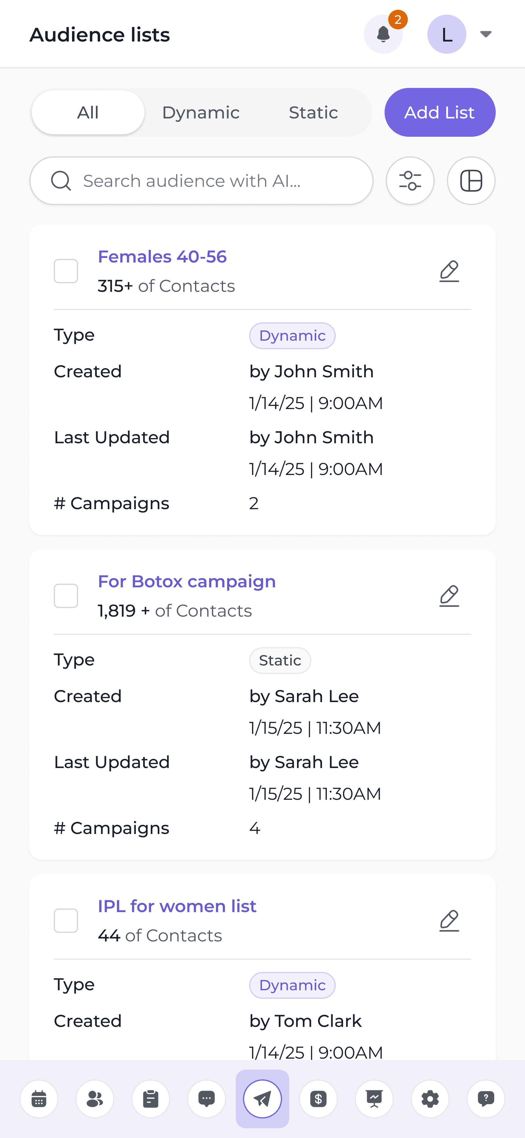 Client Engagement screenshot
