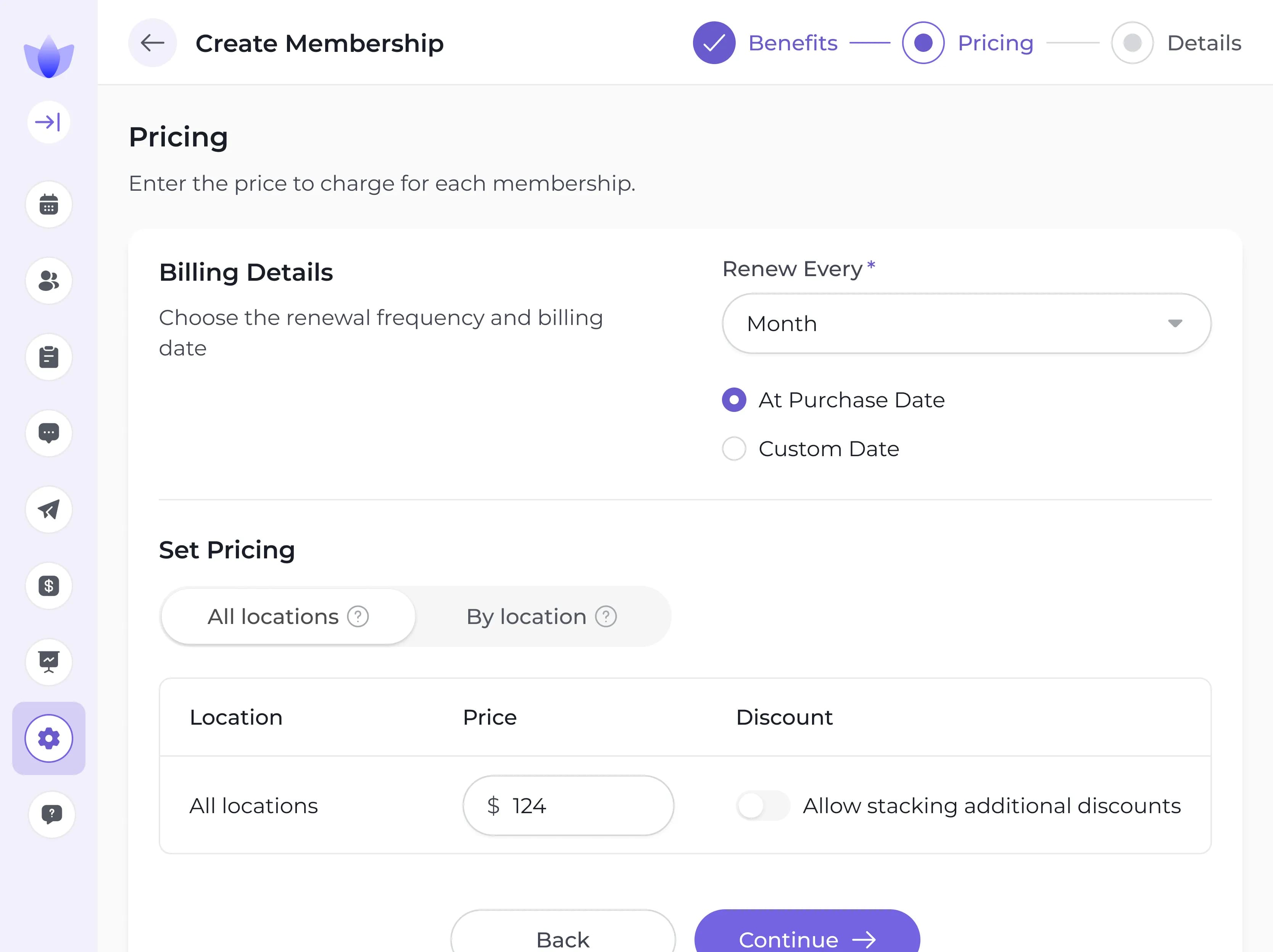Recurring Revenue screenshot