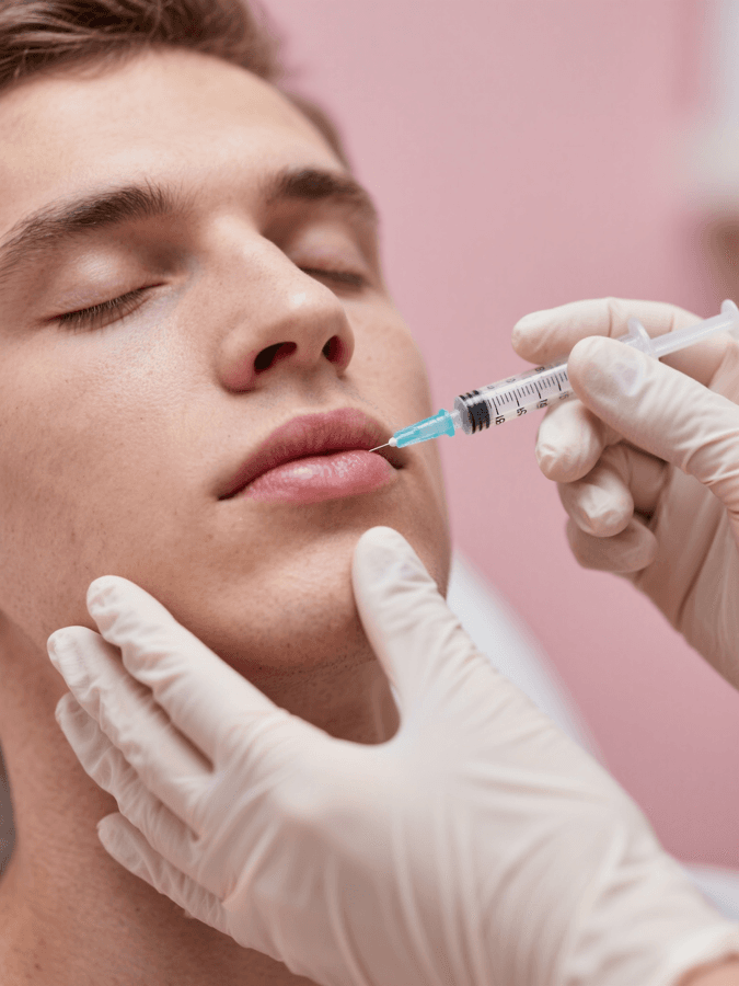A provider performing a treatment at a med spa