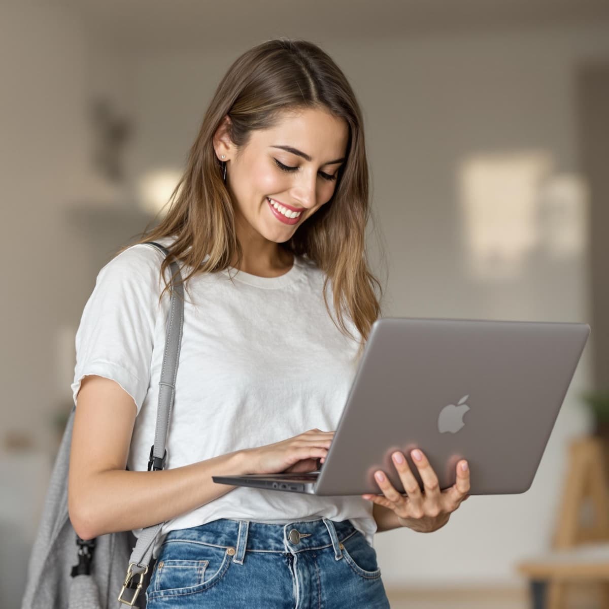 Client booking a med spa appointment on a laptop through the Reviva client portal