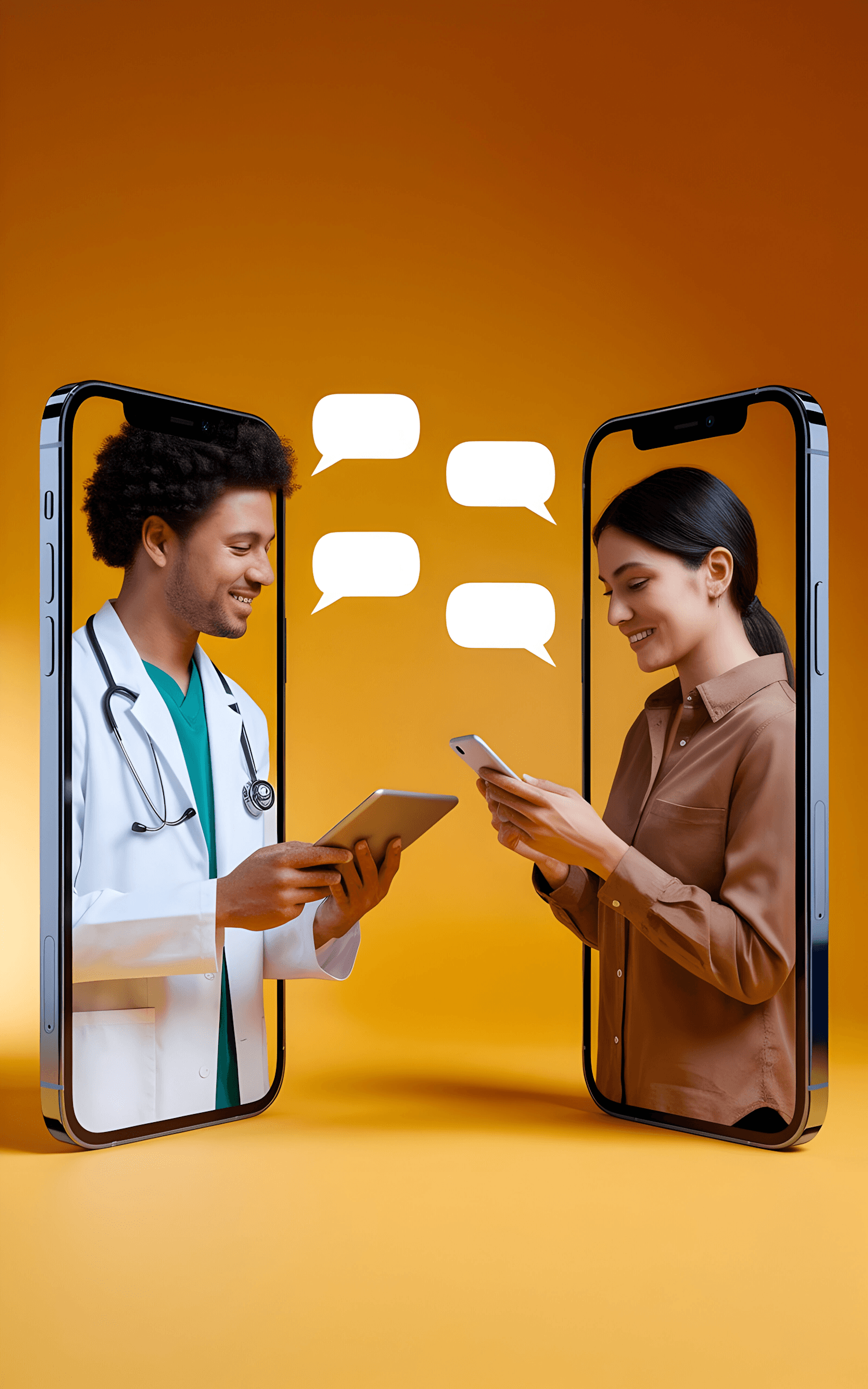 A provider and client on a virtual telemedicine visit, powered by Reviva cash-pay healthcare software for virtual practices